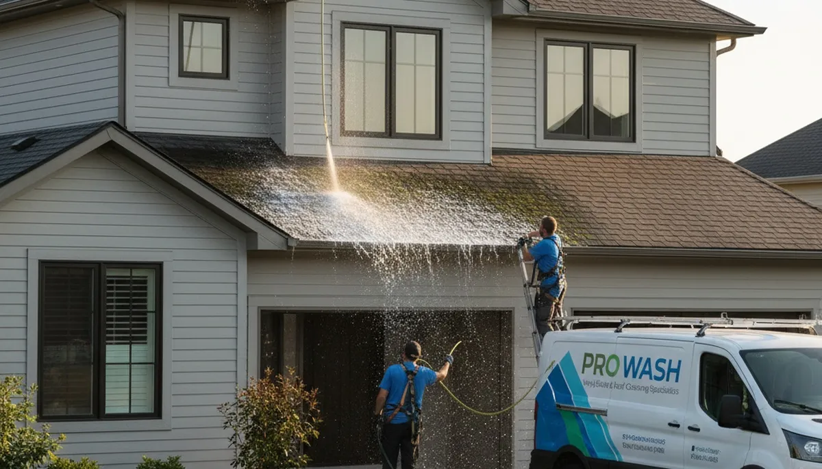 Professional roof and vinyl siding cleaning in Tampa, FL by Next Level Exteriors