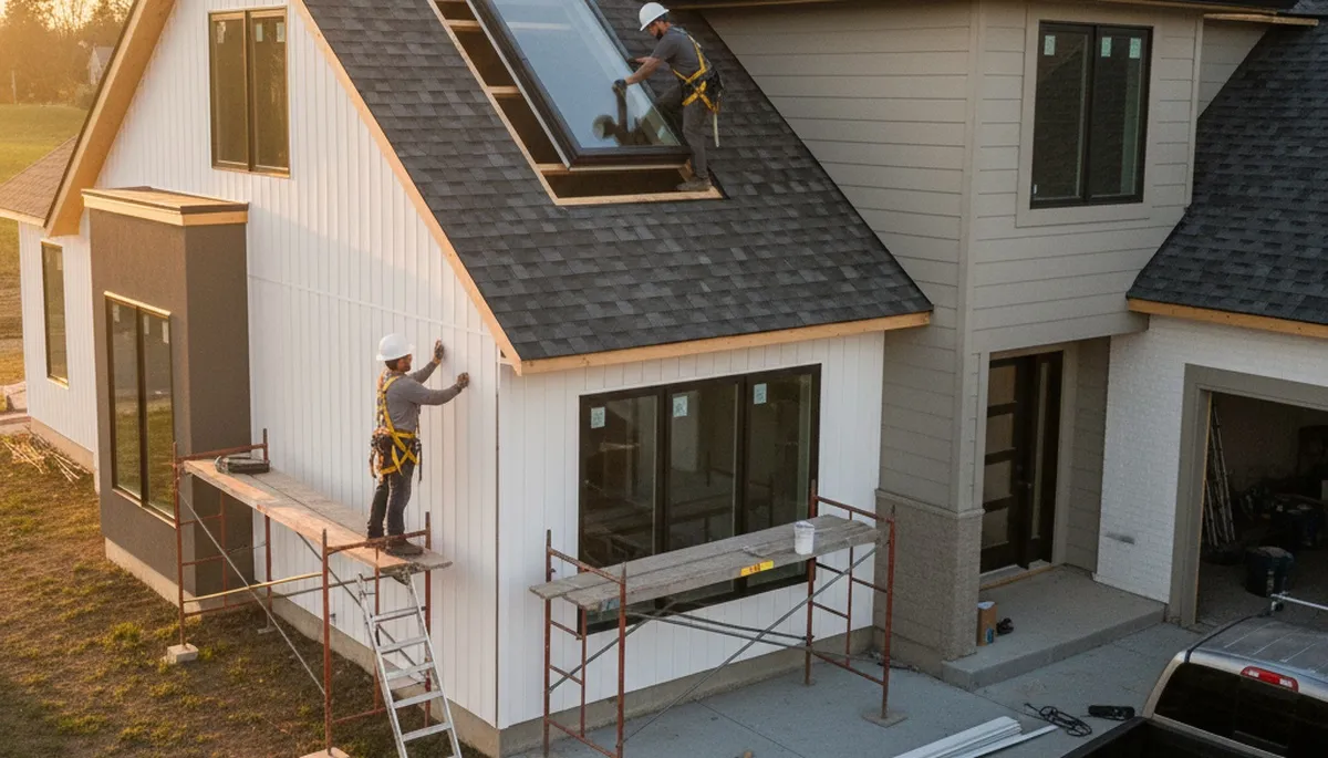 Professional skylight installation on vinyl siding home in Tampa, FL by Next Level Exteriors