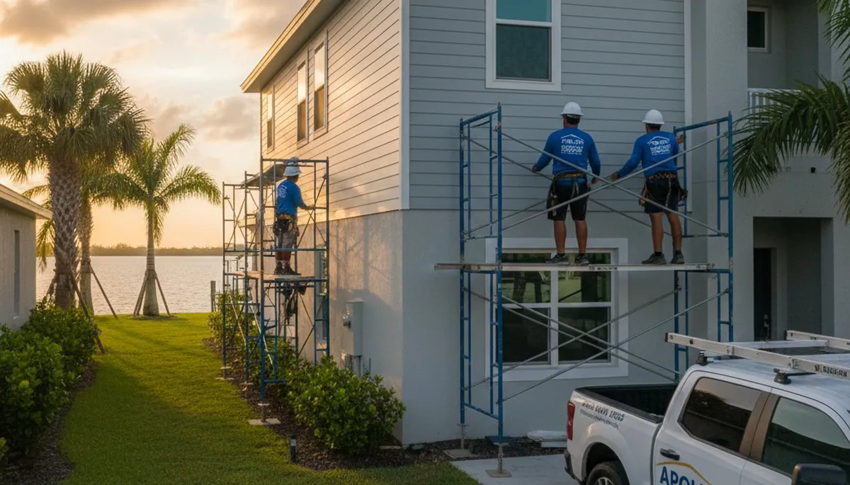 Professional vinyl siding installation on a home exterior in Tampa, FL