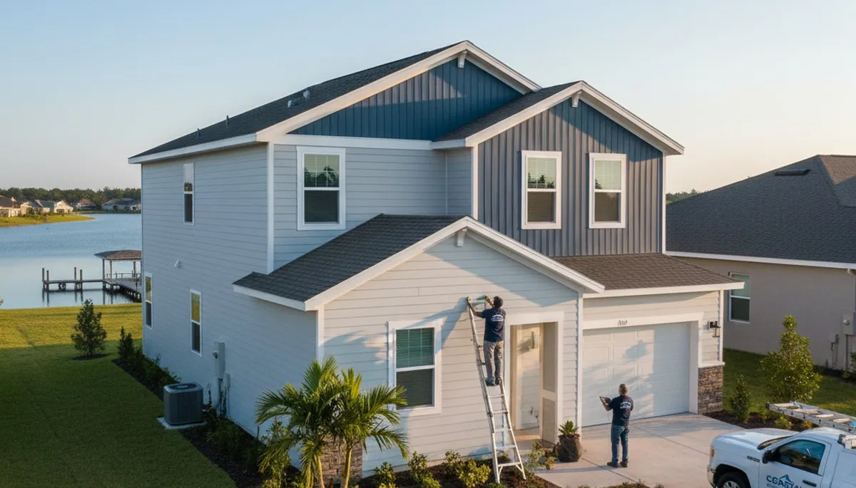 Professional vinyl siding installation on home exterior in Tampa, FL